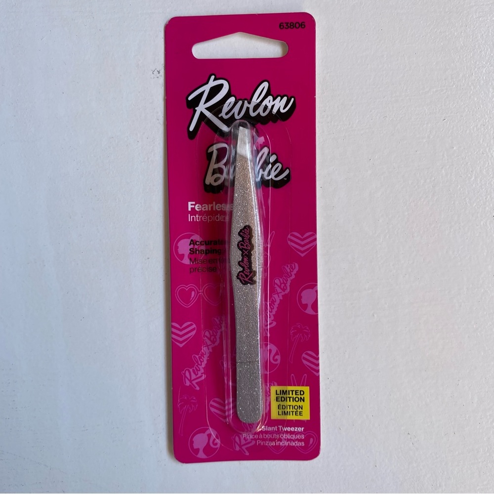 REVLON x BARBIE - Limited Edition Fearless Angled Slant Tip Tweezer - New